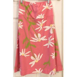 Lilly Pulitzer Hotty Pink Twirlers strapless dress